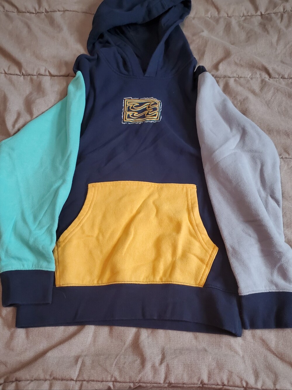 Billabong Boys United Colorblock Pullover Hoodie Size Medium/12